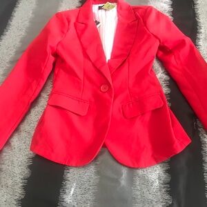Red blazer regular price 15.99. New with tags